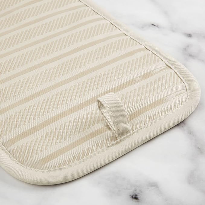 KitchenAid Albany Pot Holder 2-Pack Set, Milkshake, 7"x10"