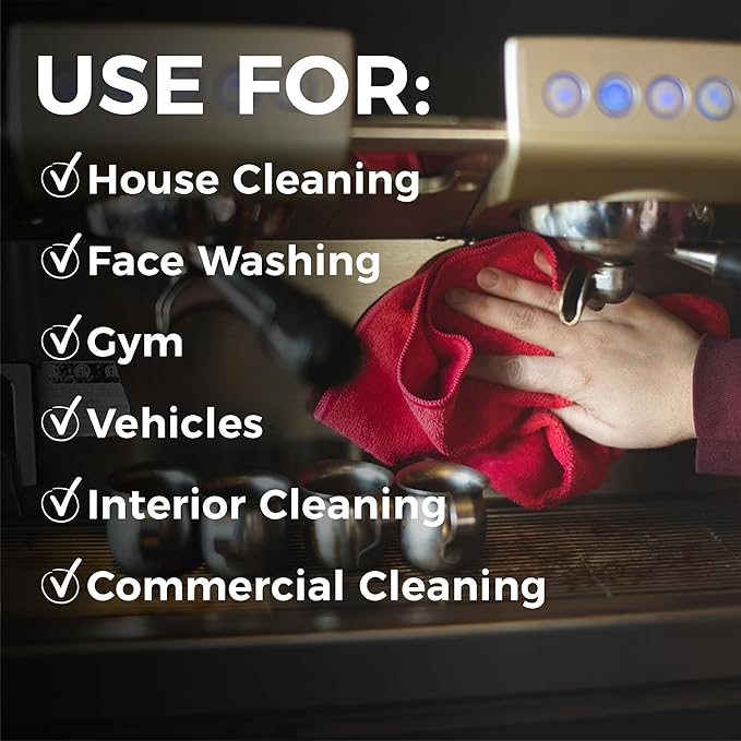 The Rag Company - All-Purpose Microfiber Terry Cleaning Towels - Commercial Grade, Highly Absorbent, Lint-Free, Streak-Free, Kitchens, Bathrooms, Offices, 300gsm, 14in x 14in, Ice Grey (12-Pack)
