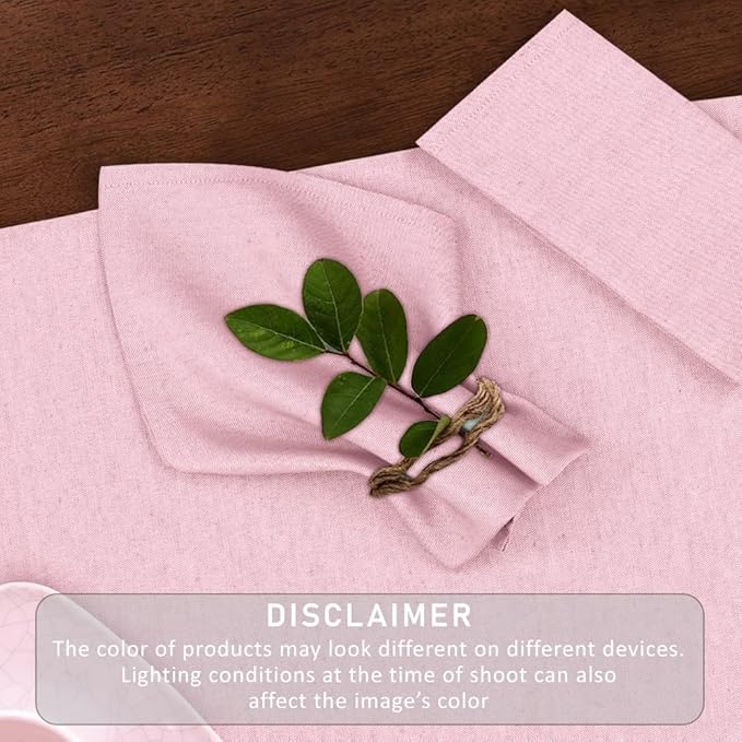 Ruvanti Cloth Napkins Set of 12, 18x18 Reusable Napkins Cloth Washable, Soft & Durable Table Napkin, Poly Cotton Fabric Dinner Napkins for Parties, Christmas, Thanksgiving, Weddings - Pink
