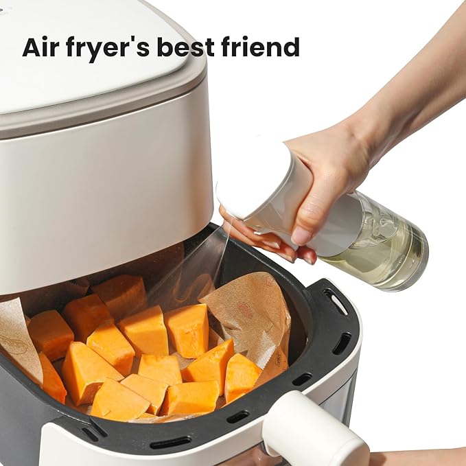 Mistifi oil spray Premium 150ml Glass. Fine Mist Spray Bottle for Air Fryer, Olive Oil, Healthy Nonstick Frying, Commercial & Home Kitchen Use (150ml Glass bottle 886)