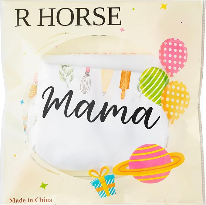R HORSE 2Pcs Adults Kids Matching Apron Set, Mama and Me Adjustable Kitchen Apron with 2 Pockets, Mommy and Me Matching Outfits Mother’s Day Gift for Mom Women Daughter Cooking Baking Painting Gifts