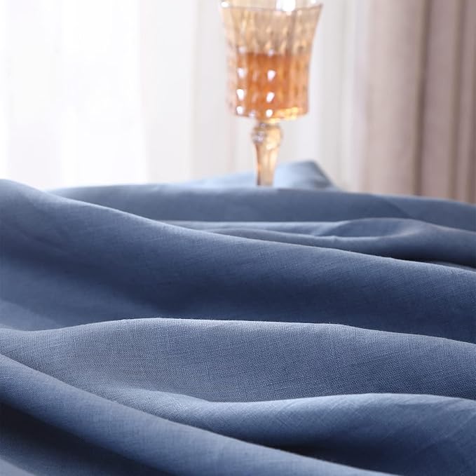 Simple&Opulence Linen Napkins Set of 6 – 100% Pure Linen Napkins for Spring, Easter, Mothers Day,Wedding, Party, Everyday Use Machine Washable and Reusable 14" x 14" Classic Blue