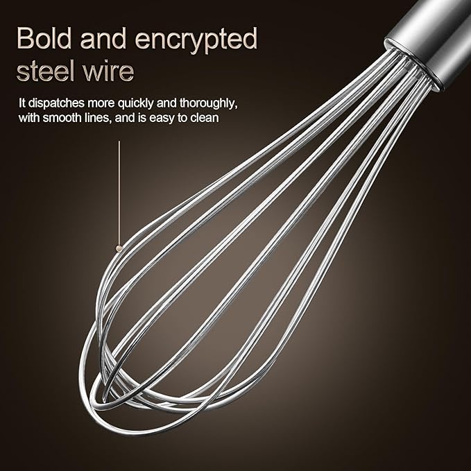 Aniso Stainless Steel Whisk (8.4 inches, Silver)