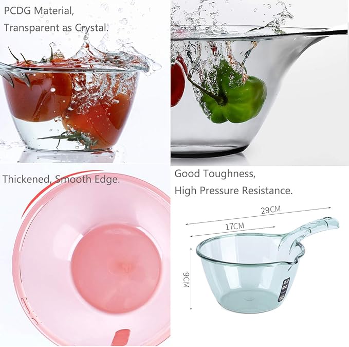 Plastic Water Ladle, Bath Ladle, Dippers, Shower Bucket, Water Bath Scoop, Bathroom Water Scoop Cup, Home Essential