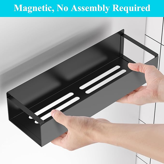 HuggieGems Metal Magnetic Water Bottle Holder for Refrigerator, Cup Holder Organizer for Stanley and Tumbler for Kitchen, 3 Pack, Jet Black