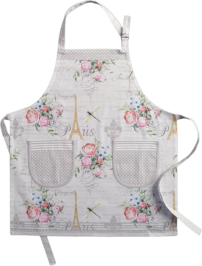 Maison d' Hermine 100% Cotton Apron for women with Pocket Kitchen Chef Apron for Men Cooking Mothers Day Gifts