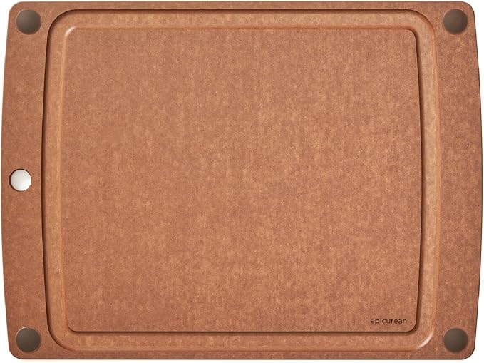 Epicurean All-in-One 17.5" × 13" Cutting Board, Nutmeg