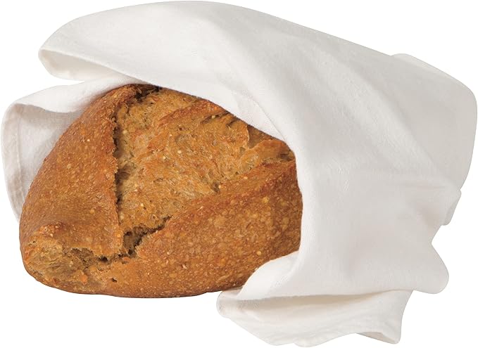 Now Designs Bakers Floursacks, Set of Three, Unbleached White, Set of Three
