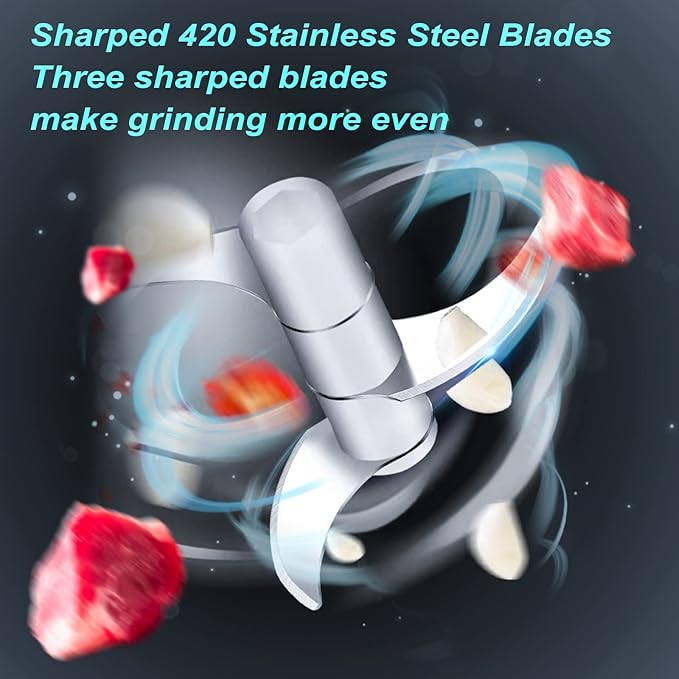 Vegetable Chopper, 100ML Electric Garlic Chopper, USB Rechargeable Mini Blender, Powerful Small Food Processor, Blender to Vegetable, Wireless Food Cutter for Ginger, Chili, Fruit, Meat, etc