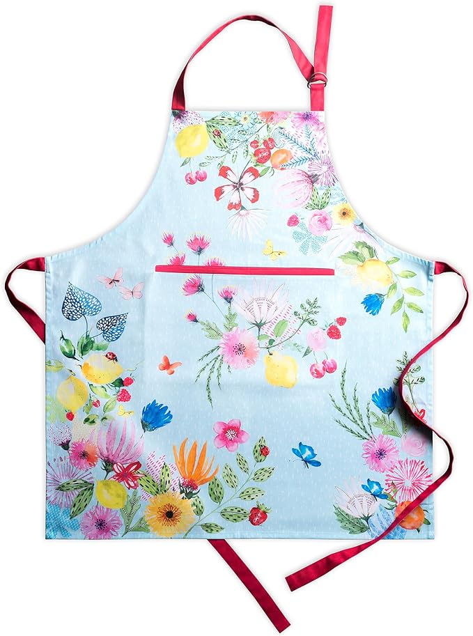 Maison d' Hermine 100% Cotton Apron for women with Pocket Kitchen Chef Apron for Men Cooking Mothers Day Gifts