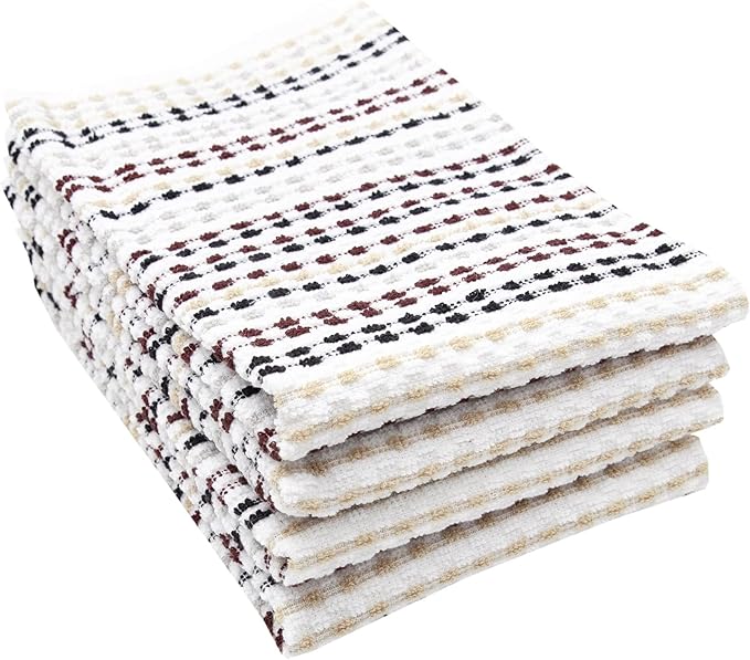 Ritz Pebble Bar Mop, Neutral Color, 4 Towel Set