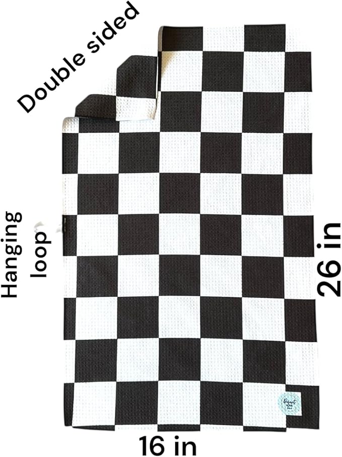 || 3 Pack Double Sided || Kitchen Towels || Dish Towels || Highly Absorbent || Hanging Loop || Dish Cloths || Modern || Designer Prints (dots,Stripes,Checkered)