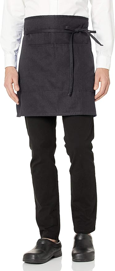 Uncommon Threads Unisex Half Waist Apron with Two Pockets