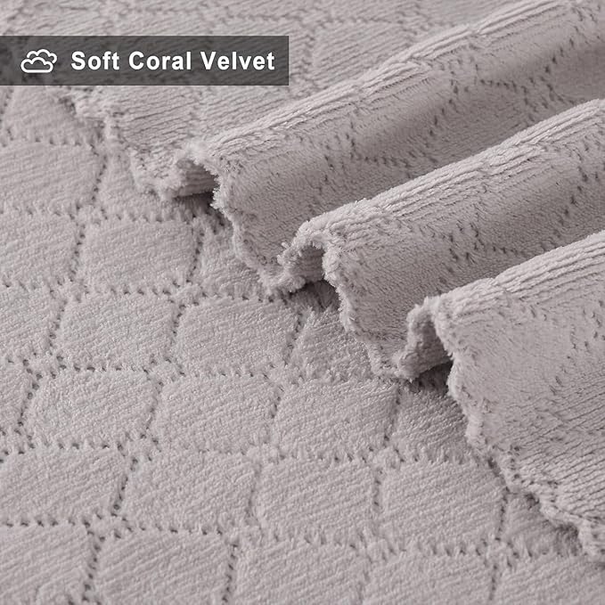Homaxy 18 Pack Dish Towels for Kitchen (10 x 20 Inches, Grey), Super Soft and Absorbent Coral Velvet Dish Cloths for Washing Dishes, Nonstick Oil Fast Drying Microfiber Cleaning Cloth