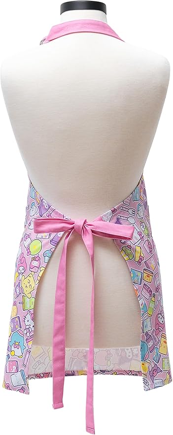 Handstand Kitchen Hello Kitty Print 28" Adult Apron and Pot Holder Set