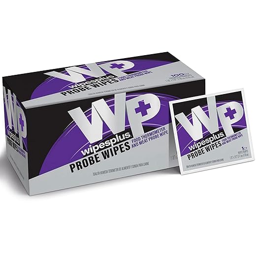 Thermometer Sanitizing Wipes - Probe Wipe Sachet - 100 Wipes