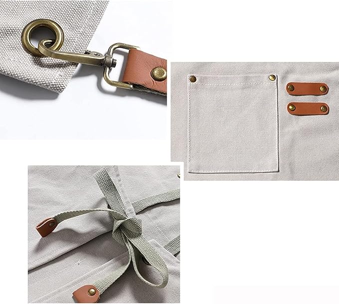 2pcs kids canvas apron for boy and girl cooking painting kitchen working tool kids apron