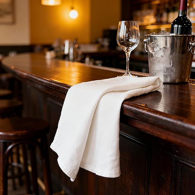 100% Pure Linen Napkins 18 x 18 Inch White - Set of 6 Pack Oversized Dinner Table Cloth Napkin, Washable for Home,Kitchen and Everyday Use