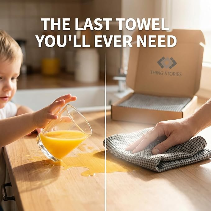 100% European Linen Hand Towels for Kitchen & Bath - Set of 2 - Waffle Weave, Highly Absorbent & Quick-Dry - 14 x 28 in - Stone Washed Flax
