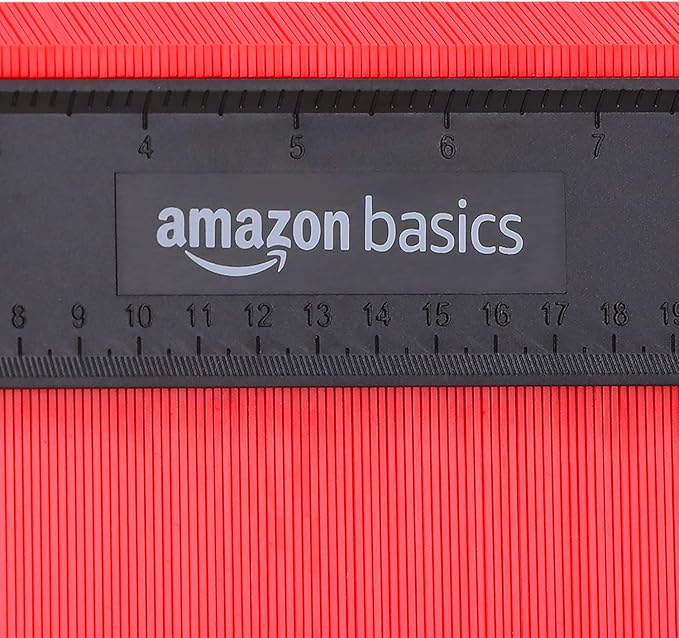 Amazon Basics Contour Gauge Set of 2, 5-inch and 10-inch Profile Tool, Shape Duplicator for Woodworking, Flooring and Molding, with Measuring Scale