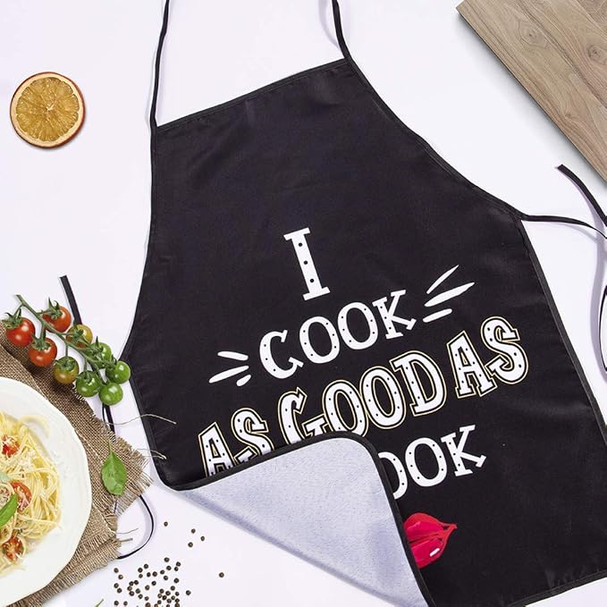 Funny Apron for Men Women Baking Gardening Sewing BBQ Waterproof Cute Gifts