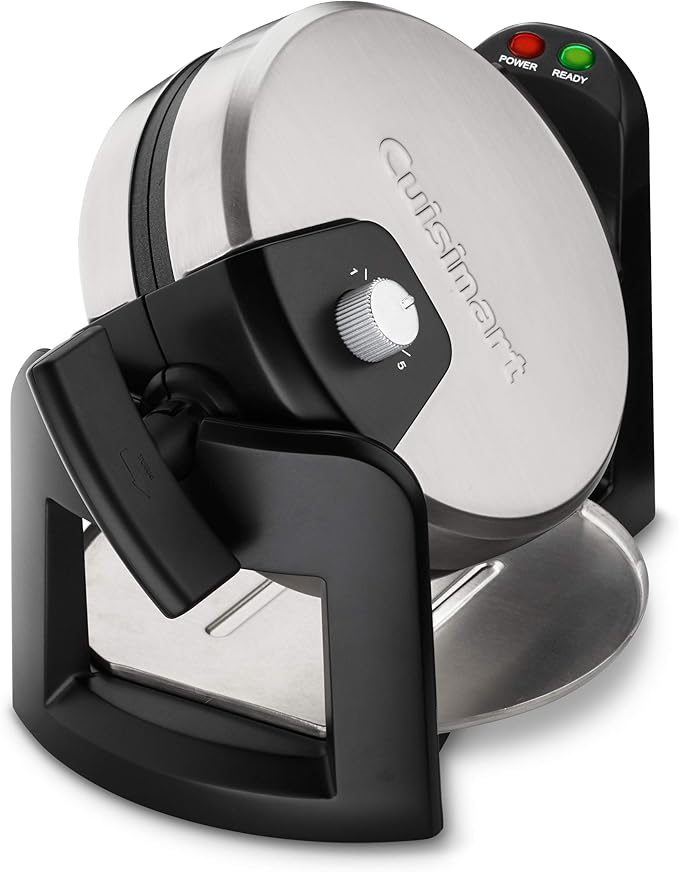 Cuisinart Round Flip Belgian Waffle Maker, 1" thick Belgian-style Waffle, WAF-F30NAS