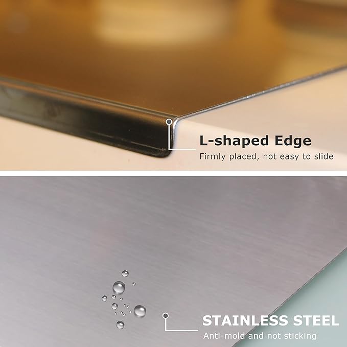 Stainless Steel Cutting Board for Kitchen, Extra Large Cutting Board Non Toxic, Metal Cutting Boards for Kitchen,Chopping Board for Meat, Veggies, Fruits and Kneading （70 x 50cm/27.6 x 19.7 inch）