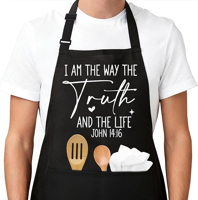 Funny Apron For Women Men Cooking Baking BBQ Grill Chef Waterproof Aprons Birthday Valentine's Gifts For Mom Dad Wife