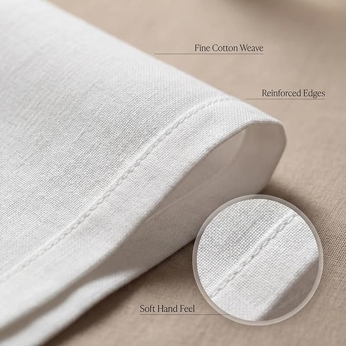 Urban Villa Cloth Napkins White Dinner Napkins Set of 12 (20X20) 100% Cotton Absorbent Washable Durable Reusable Cloth Napkins Ideal for Easter Decorations Hotel Collection Farmhouse Parties Napkins