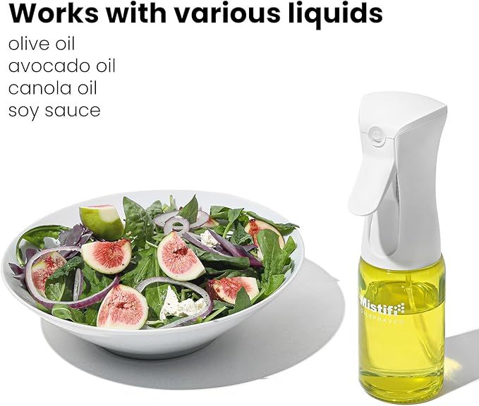 Mistifi Eco-Friendly Oil Sprayer – Durable Glass Bottle for Cooking, BBQ, and Grilling Mist Spray Bottle for Air Fryer, Olive Oil, Avocado Oil, Healthy Nonstick Frying 150ml (PS631)