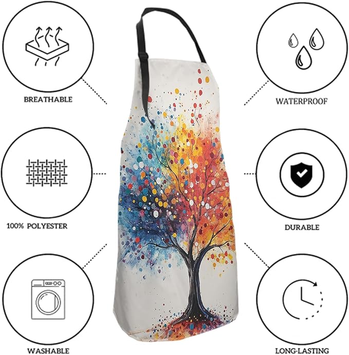 Imiss Waterproof Stain-Resistant Cooking Chef Aprons for Grill BBQ Baking 27 X 31 Inch