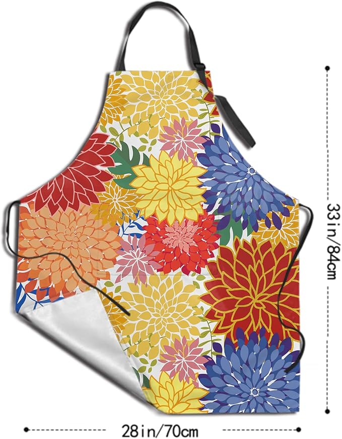 Funny Apron Polyester Grooming Aprons with Pocket for Cooking Kitchen Grilling Adults