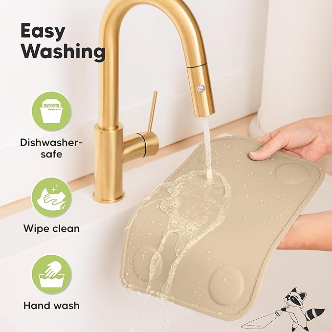 KeaBabies 2pk Silicone Placemats for Toddlers,Kids - 12x9 Non Slip Suction Baby Silicone Placemat for Restaurants,Dining Table,Travel,Easy to Clean,Food Grade/BPA-Free,Small Baby Table Mat(Terracotta)