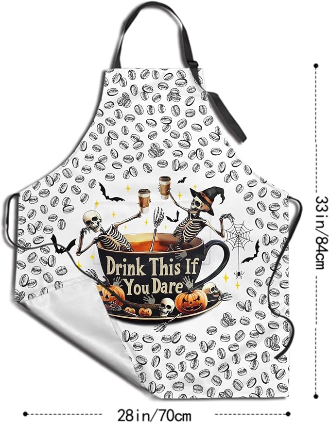 Funny Apron Polyester Grooming Aprons with Pocket for Cooking Kitchen Grilling Adults