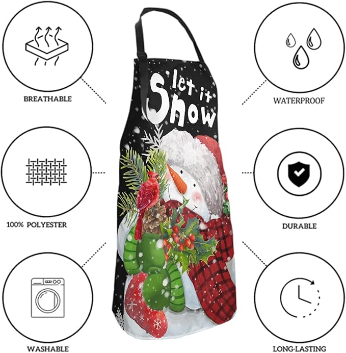 Imiss Waterproof Stain-Resistant Cooking Chef Aprons for Grill BBQ Baking 27 X 31 Inch