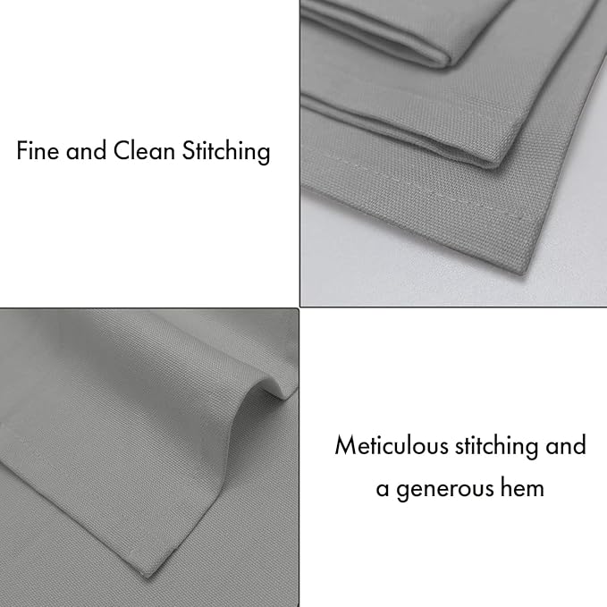 Ruvanti Cloth Napkins Set of 6, 100% Cotton High GSM 18x18 Inches Soft, Washable, Highly Durable & Absorbent, Perfect for Parties, Christmas, Thanksgiving Dinners – Wild Dove
