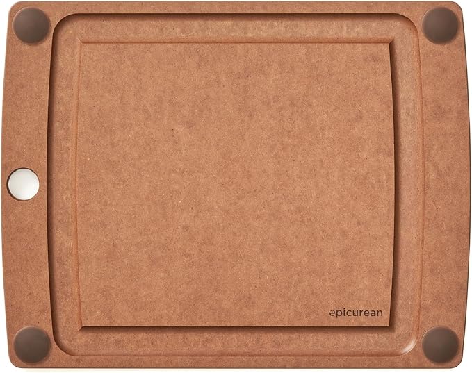 Epicurean All-in-One 11.5" × 9" Cutting Board, Nutmeg