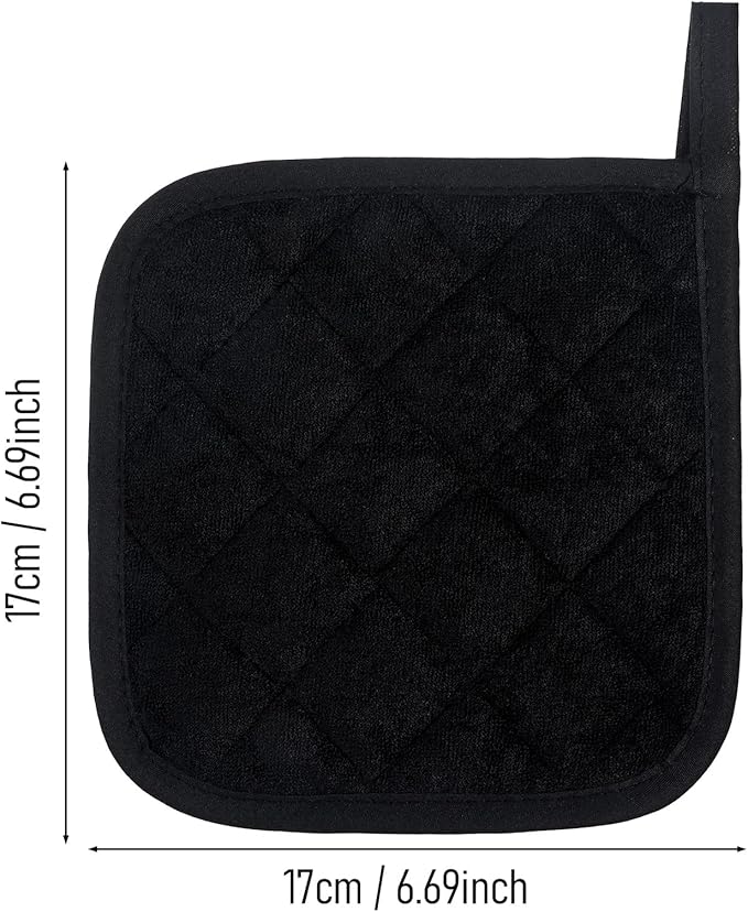 Ymapinc Oven Pot Holder Mats, 2Pcs Quilted Hot Pads for Kitchen, Pot Holders for Kitchen Heat Resistant Pads Terry Potholder Cotton Hot Pad Little Trivet Fabric Pad Multipurpose Countertop Potholder