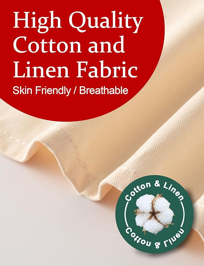 Big Plus Size Aprons for Women with Pockets Cotton Linen Baking Kitchen Cooking