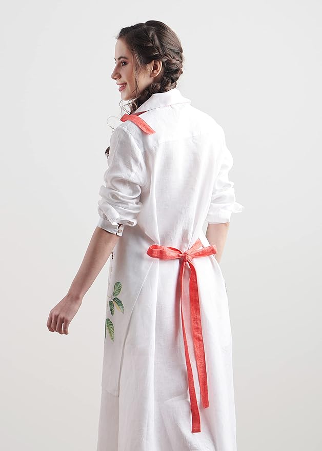 Maison d' Hermine 100% Cotton Apron for women with Pocket Kitchen Chef Apron for Men Cooking Mothers Day Gifts