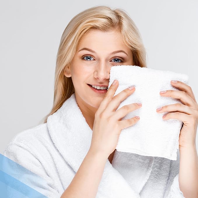 Infinitee Xclusives Luxury Wash Cloths for Showering [13x13] – 100% Cotton Washcloths [Pack of 4], Soft and Absorbent Face Towels for Bathroom Wash Clothes, Gym, and Spa (Burgundy)