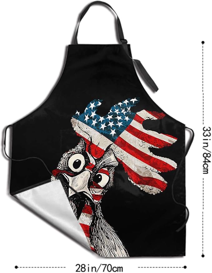 Funny Apron Polyester Grooming Aprons with Pocket for Cooking Kitchen Grilling Adults