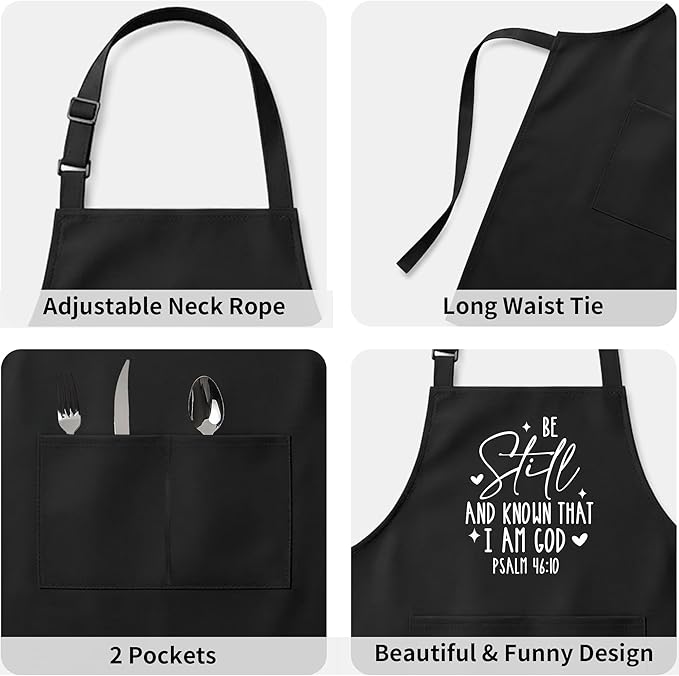 Funny Apron For Women Men Cooking Baking BBQ Grill Chef Waterproof Aprons Birthday Valentine's Gifts For Mom Dad Wife