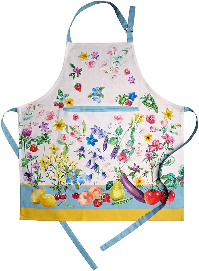 Maison d' Hermine 100% Cotton Apron for women with Pocket Kitchen Chef Apron for Men Cooking Mothers Day Gifts