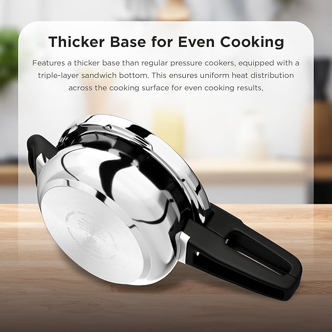 Butterfly Curve Stainless Steel Pressure Cooker - 2 Litres