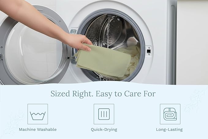 Sage Green Flour Sack Tea Towels - 100% Organic Cotton, 5 Pack, 27"x27", Highly Absorbent Dish Towels - Versatile Kitchen Towels for Baking - Customizable and Easy to Embroider (5 Pack - Sage Green)