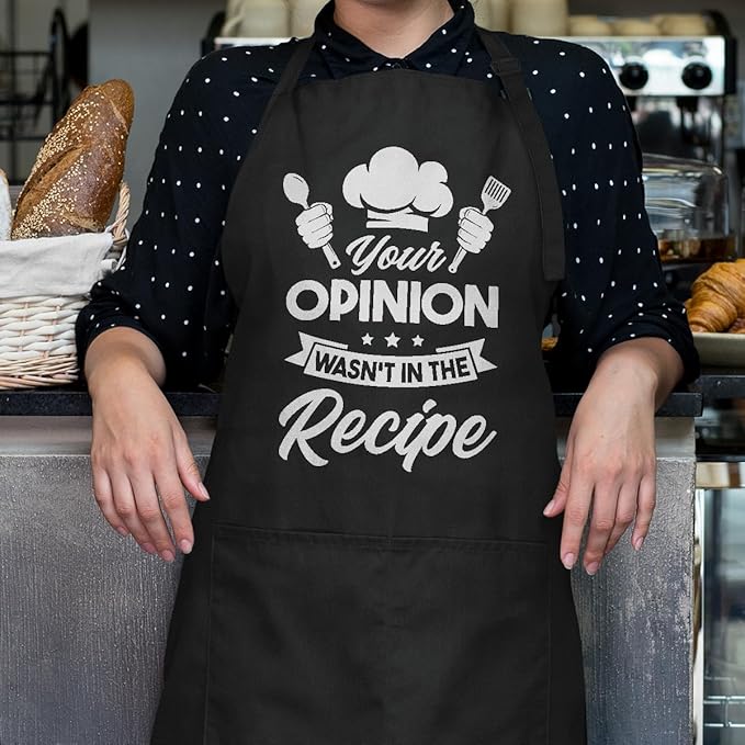 SANDJEST Men's Aprons with Pockets - Funny Aprons for Men BBQ, Kitchen, Cooking - Gifts for Birthday, Birthday