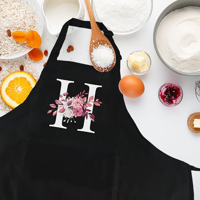 Personalized Aprons for Women with Pockets, Cute Aprons for Women Chef Baking, Cooking Gifts for Mom Birthday