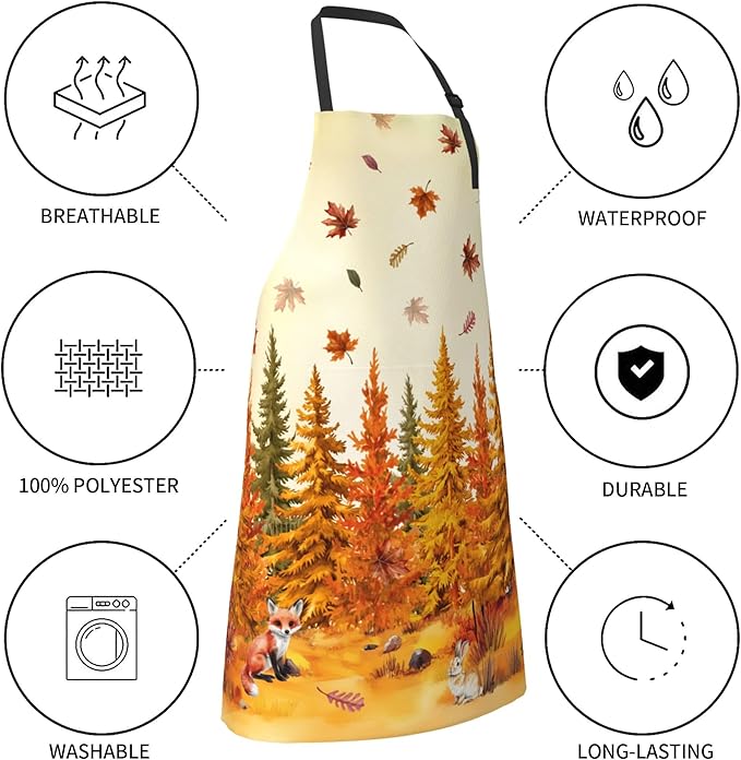 Funny Apron Polyester Grooming Aprons with Pocket for Cooking Kitchen Grilling Adults