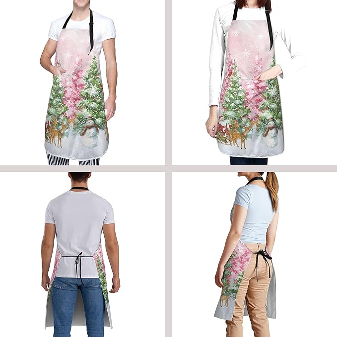 Funny Apron Polyester Grooming Aprons with Pocket for Cooking Kitchen Grilling Adults